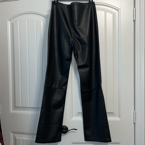 Line & Dot Kourtney Vegan Leather Pant in Black - Picture 11 of 12